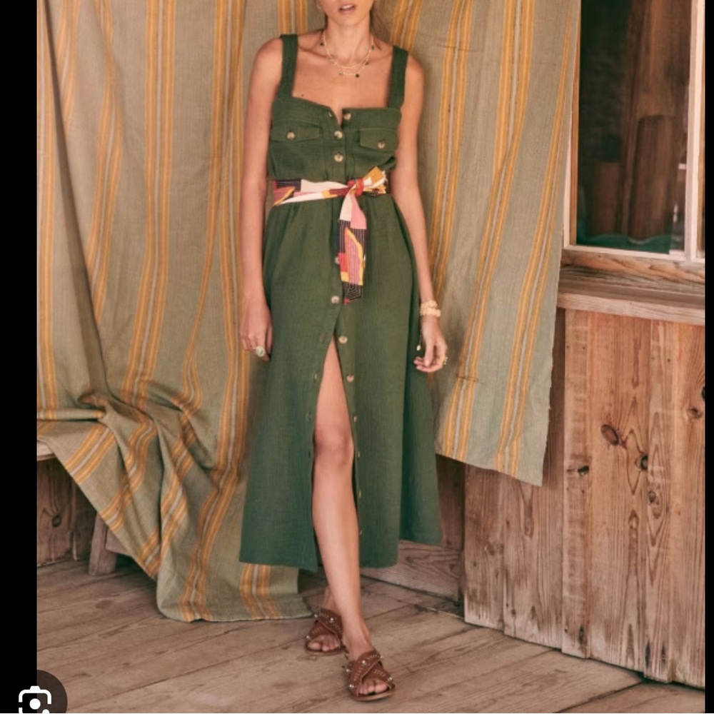 NWT Sezane Robe Longue Tara Dress $185